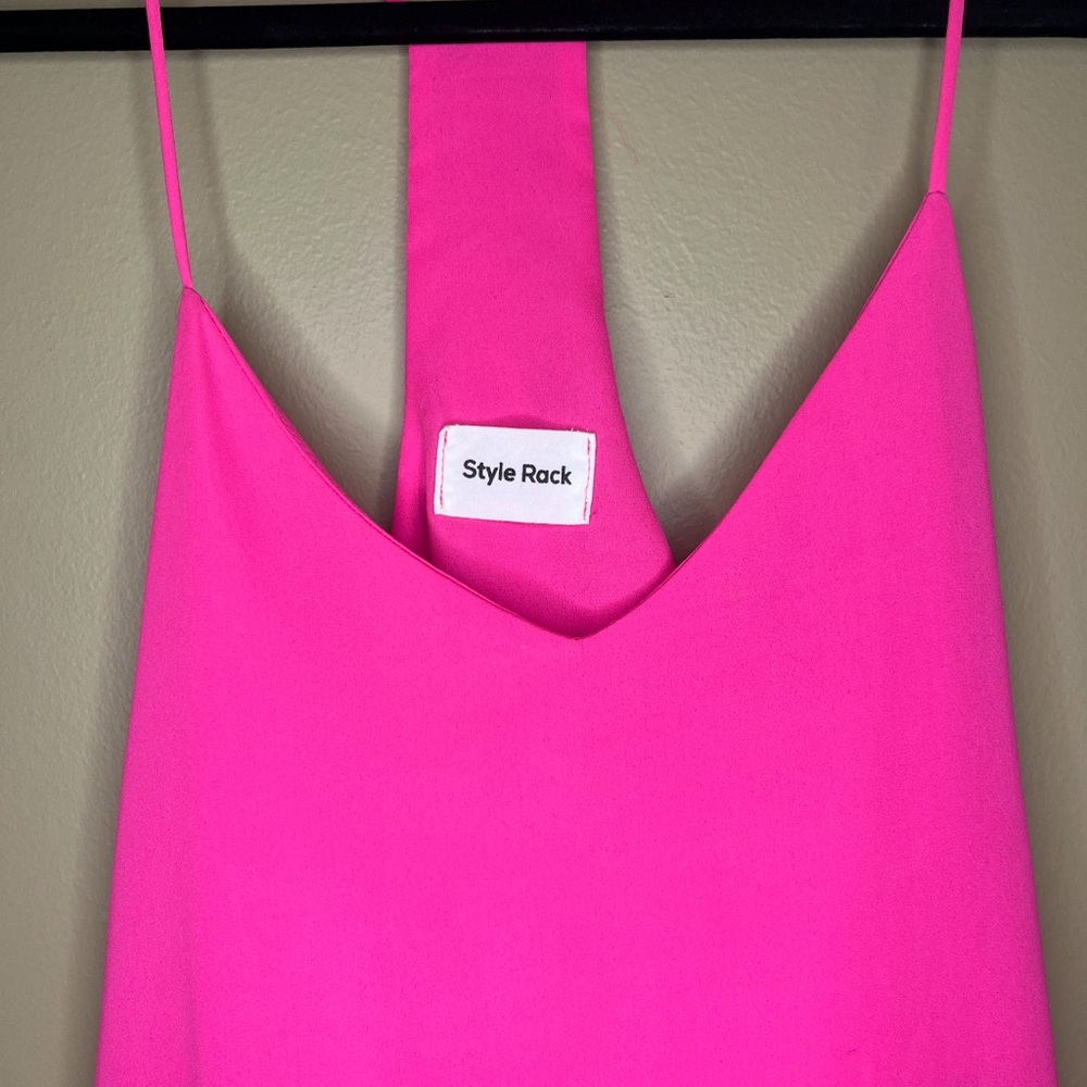 Style Rack Pink Halter Top Women’s Small - Picture 4 of 7
